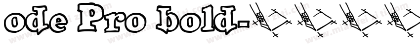 ode Pro bold字体转换